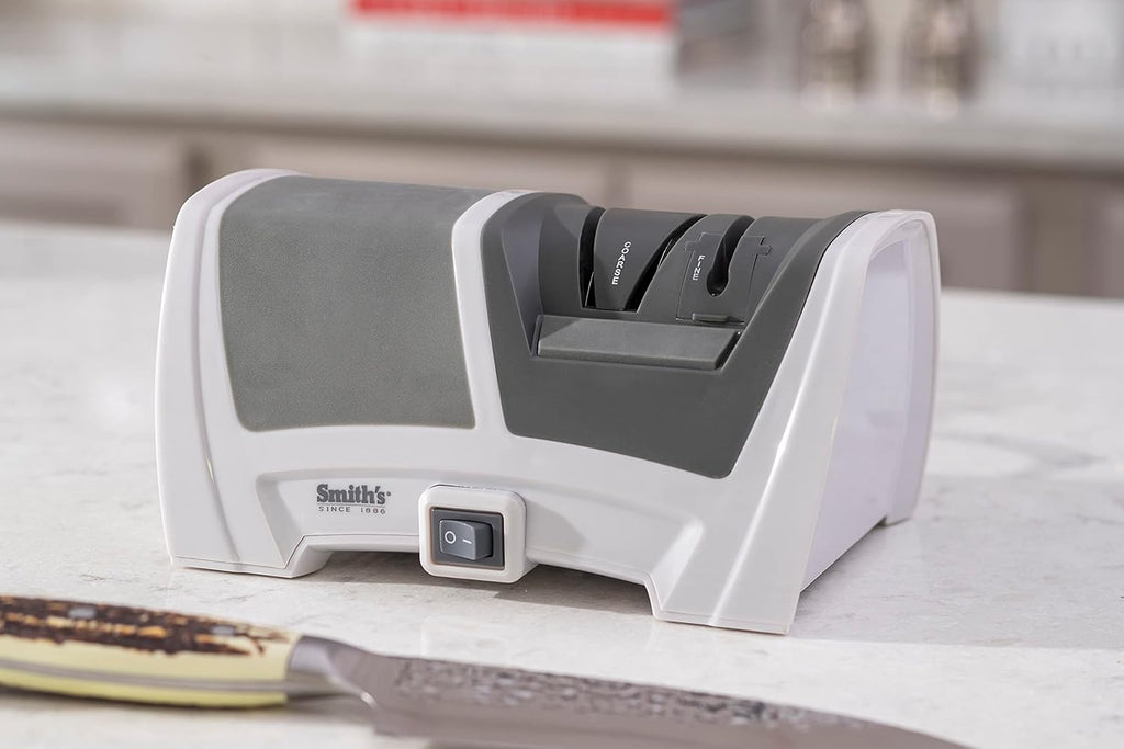 Electric Knife Sharpener, Gray/White P354210