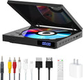 Mini DVD Players for TV, HDMI DVD Player with HDMI RCA Cable, All Region Free Compact DVD Player Support USB, AUX, NTSC/PAL, Memory Playback, Small CD DVD Players with Remote Control