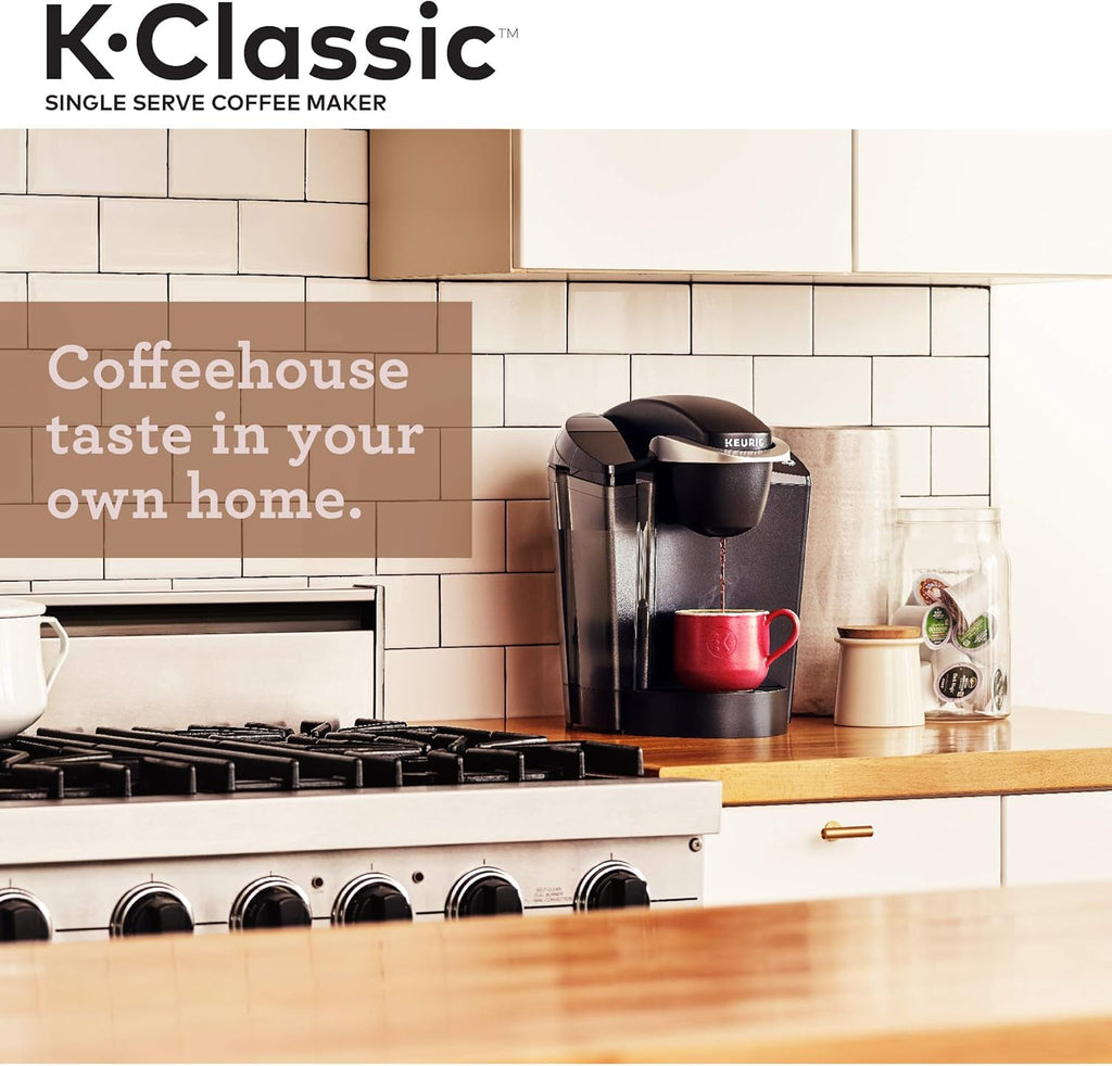 Single Serve Coffee Maker with Medium Roast Coffee Pods, 32 Count J278