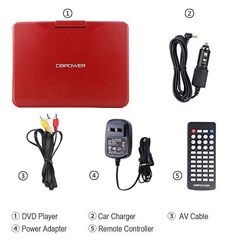 Portable DVD Player with 9" Swivel Screen and Rechargeable Battery Z96697