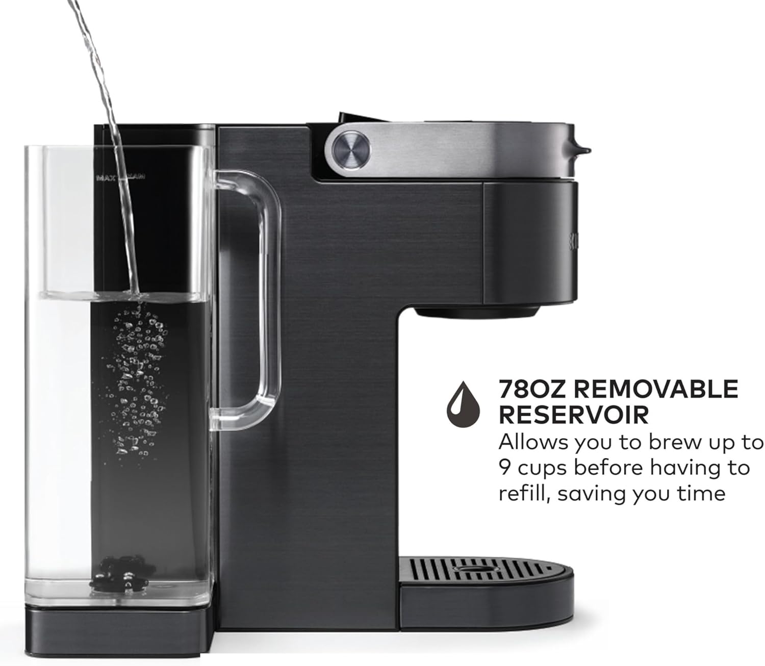 Single Serve Coffee Maker, Black F618838