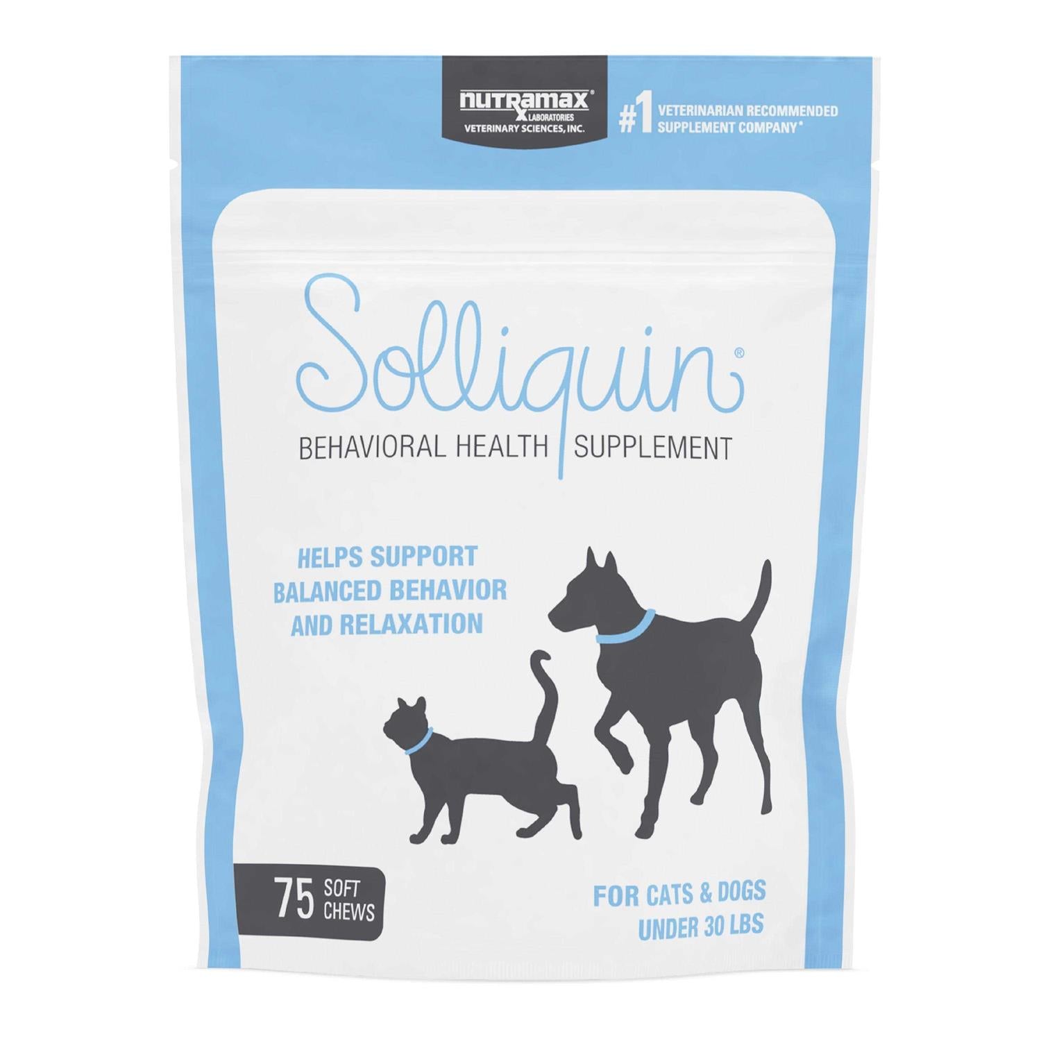 Solliquin Calming Behavioral Health Supplement for Small to Medium Dogs and Cats - Pet Supplies online store