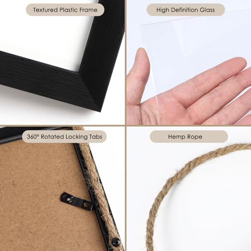 5x7 Collage Picture Frames Black, 3 Openings, Wall Decor, 2 Pack Z74455
