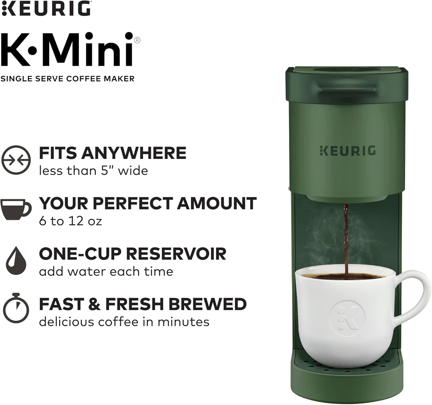 Single Serve Coffee Maker, Evergreen & Oasis Z145