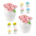 10pcs Potted Bouquet Mini House Landscape Prop Home Desktop Ornaments Miniature Potted Plants Artificial Mini Plants Adorn Tiny House Decor Mini Bonsai Model Mini House Accessories
