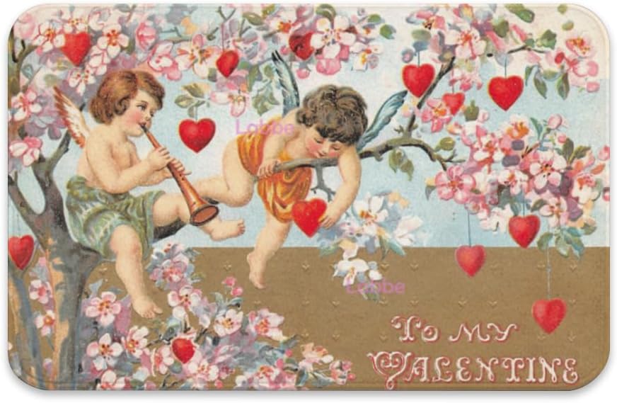The Simply Rustic Barn Doormat to My Valentine Valentine's Day Kitchen Floor Mat Indoor Entrance Home Front Porch Rugs Romantic Housewarming Greetings Gift Mat 20x32 inch