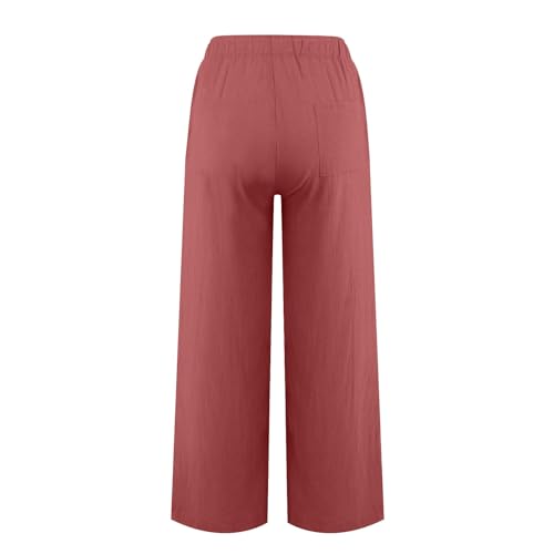 Women's Drawstring Wide Leg Sweatpants with Pockets G57217