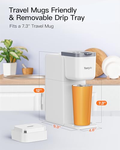 Single Serve Coffee and Tea Maker, 3 in 1 Brewer for K Cup, Grounds and Tea, Hot and Iced, 16oz Reservoir M8265
