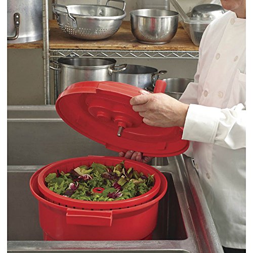 Commercial Salad Spinner 2.5 Gallon with Built-in Brake System Y13590