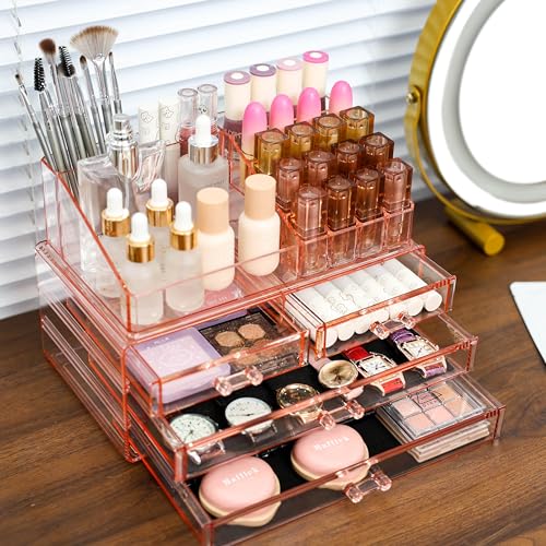 Acrylic Clear Makeup Storage Organizer with 10 Drawers Y778