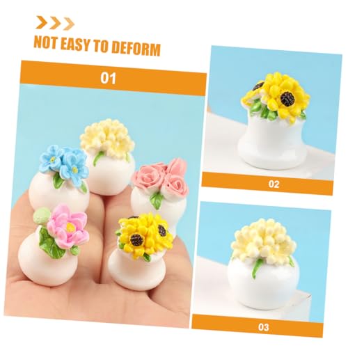 10pcs Mini Potted Plants Artificial Bonsai House Decor T7925