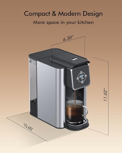 Single Serve Coffee Maker for K-pods, Ground Coffee, and Loose Leaf Tea H6360