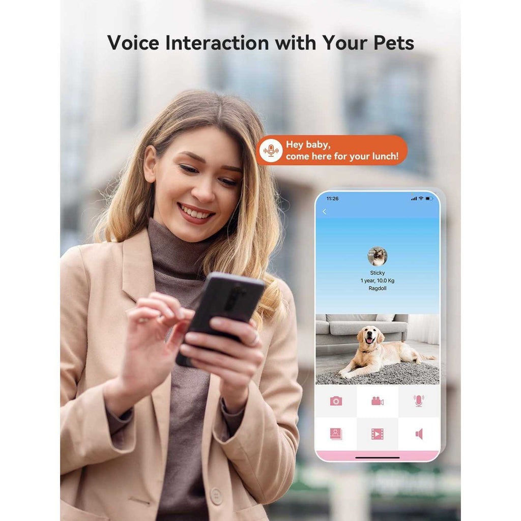 Automatic Pet Feeder with Camera and App Control T13056