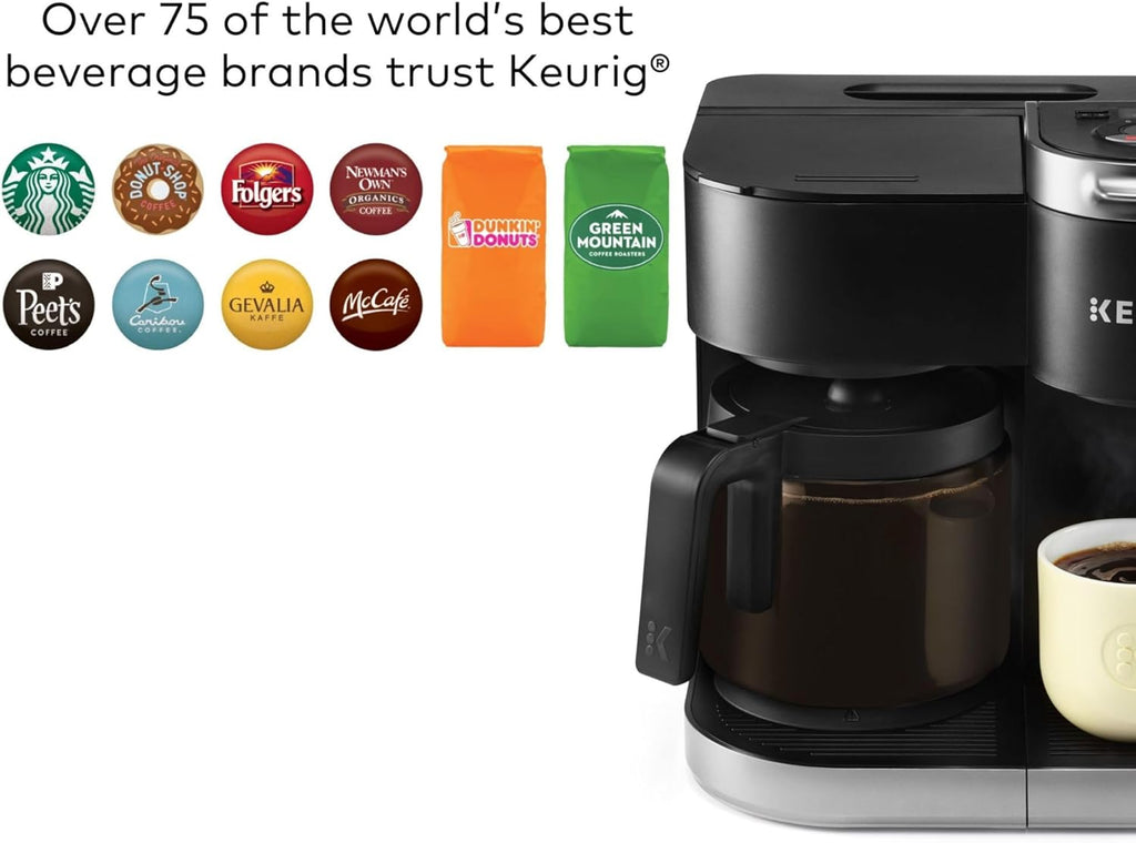 Single Serve & Carafe Coffee Maker, Black F12110