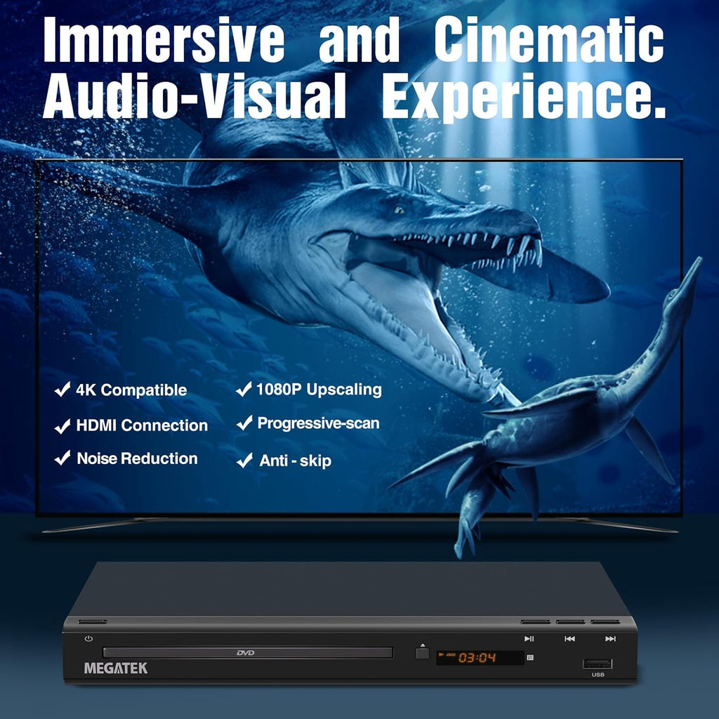 Region-Free DVD Player for TV with HDMI and USB Port C965