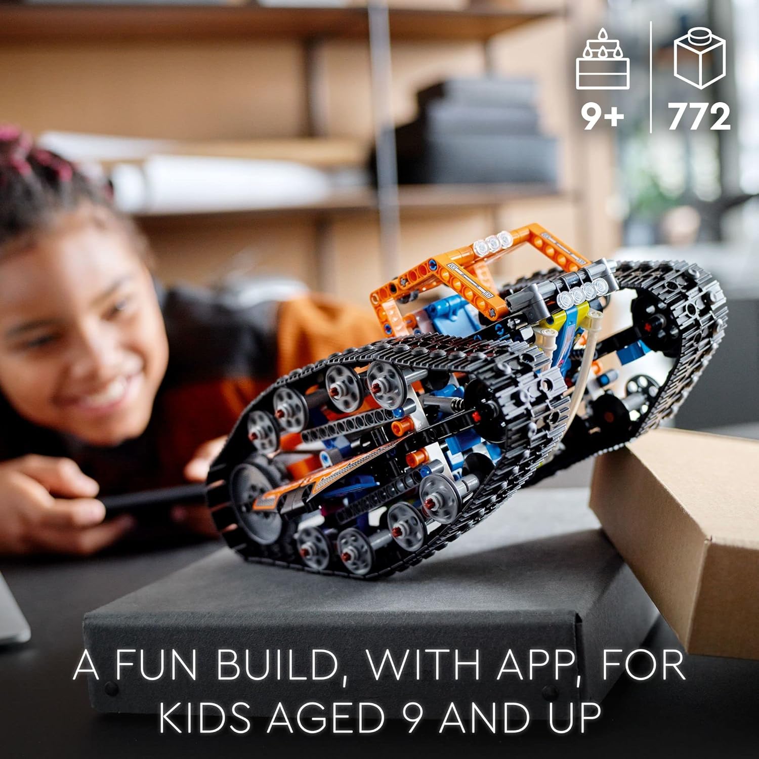 App-Controlled Transformation Vehicle, Off Road Remote Control Car Building Kit B7074