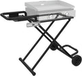 Portable Grill Cart for Blackstone 17 Inch & 22 Inch Table Top Griddles, Folding Cart Griddle Stand with Side Shelf for Blackstone 17" 22" Grills, Backyard, Camping and Outdoor Cooking