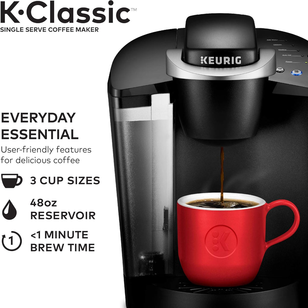 Single Serve Coffee Maker with Medium Roast Coffee Pods, 32 Count J278