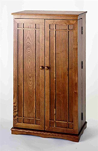 Multimedia Storage Cabinet with Mission Style Doors, Espresso Q622340