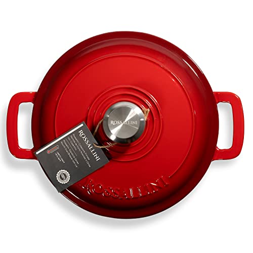 Enameled Cast Iron Dutch Oven, Non-Stick Serving Pot with Lid, 10Q (9.5L) - Ocean Blue Y230806