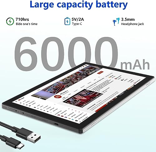 Tablet with Keyboard 2 in 1, 10.1 inch, 8GB+64GB, Android 13.0, IPS Screen A11548