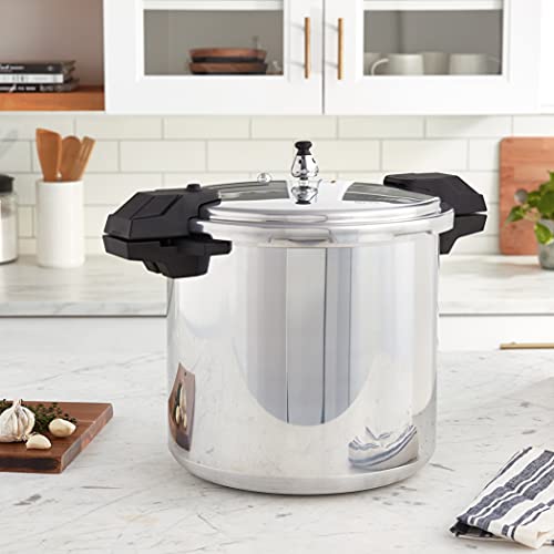 22-Quart Polished Aluminum Pressure Cooker and Canner M83252
