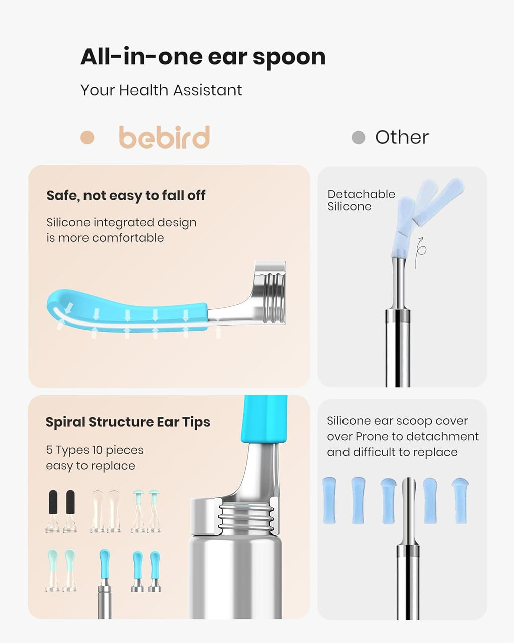 Ear Wax Removal Tool with 1080P Camera and 6 LED Light Y3307