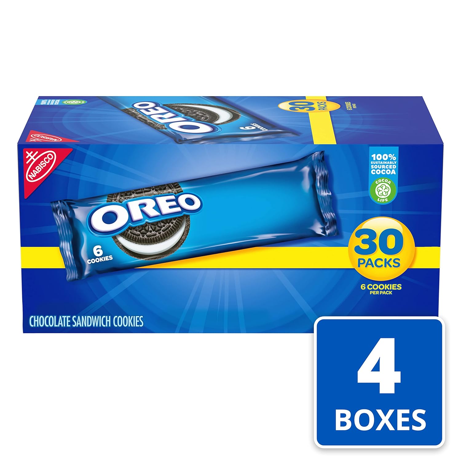Chocolate Sandwich Cookies, 120 Snack Packs N165046