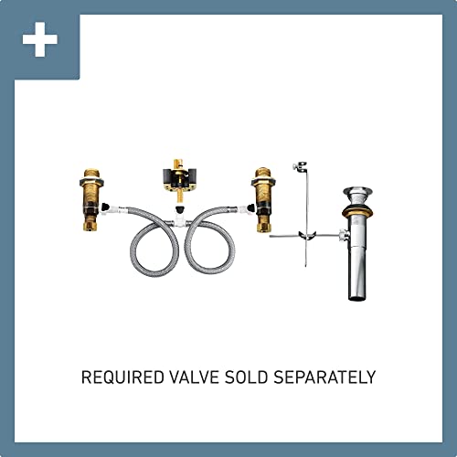 Oil-Rubbed Bronze Two-Handle Widespread Bathroom Faucet Trim Kit for 3-Hole Sink K6953