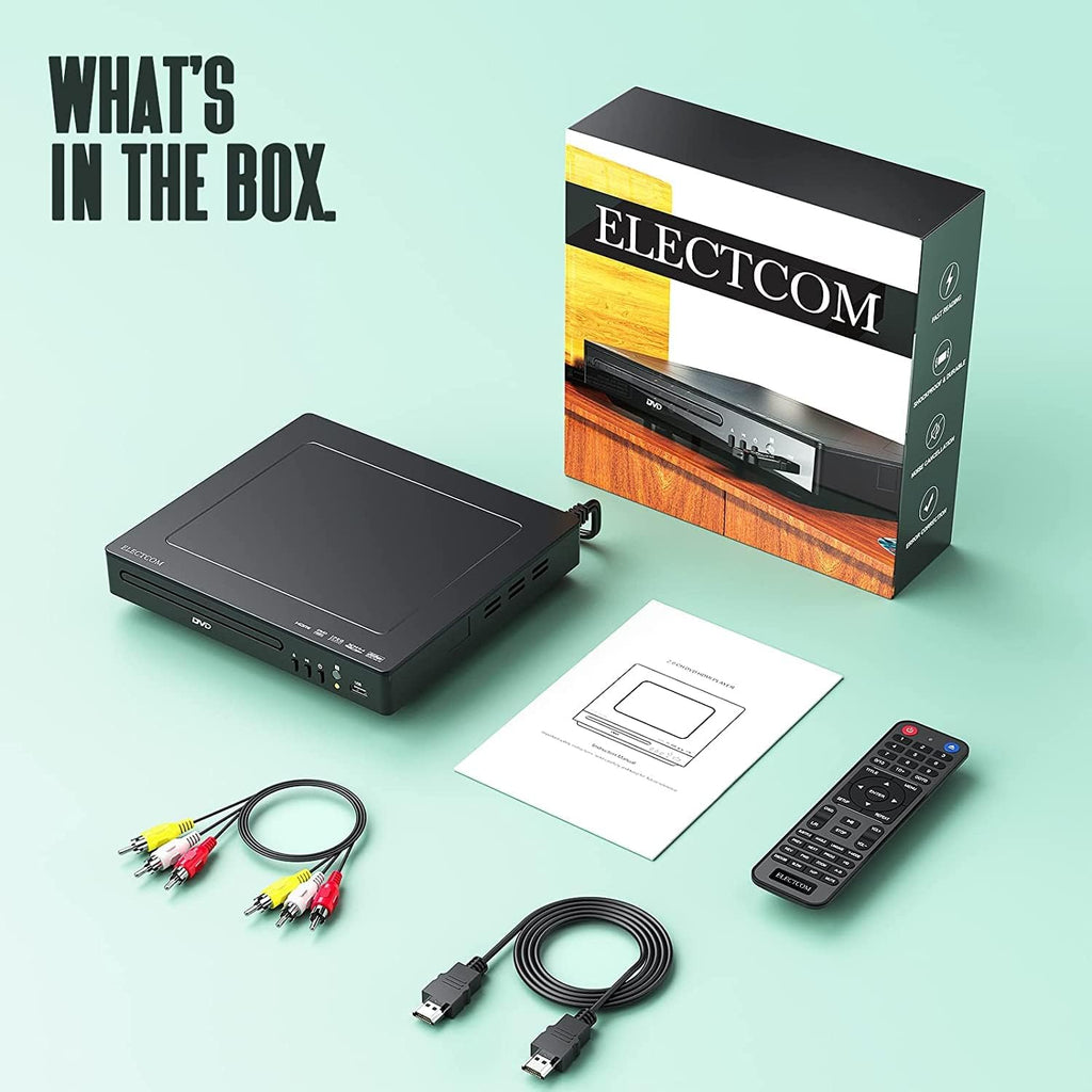 DVD Player for Smart TV with HDMI, All Regions, CD Playback - Black X7201