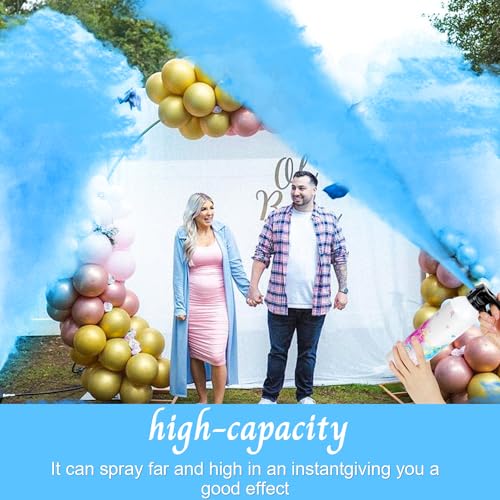 Large Gender Reveal Fire Extinguisher Color Blaster 2 Packs Baby Boy Blue Smoke X66165