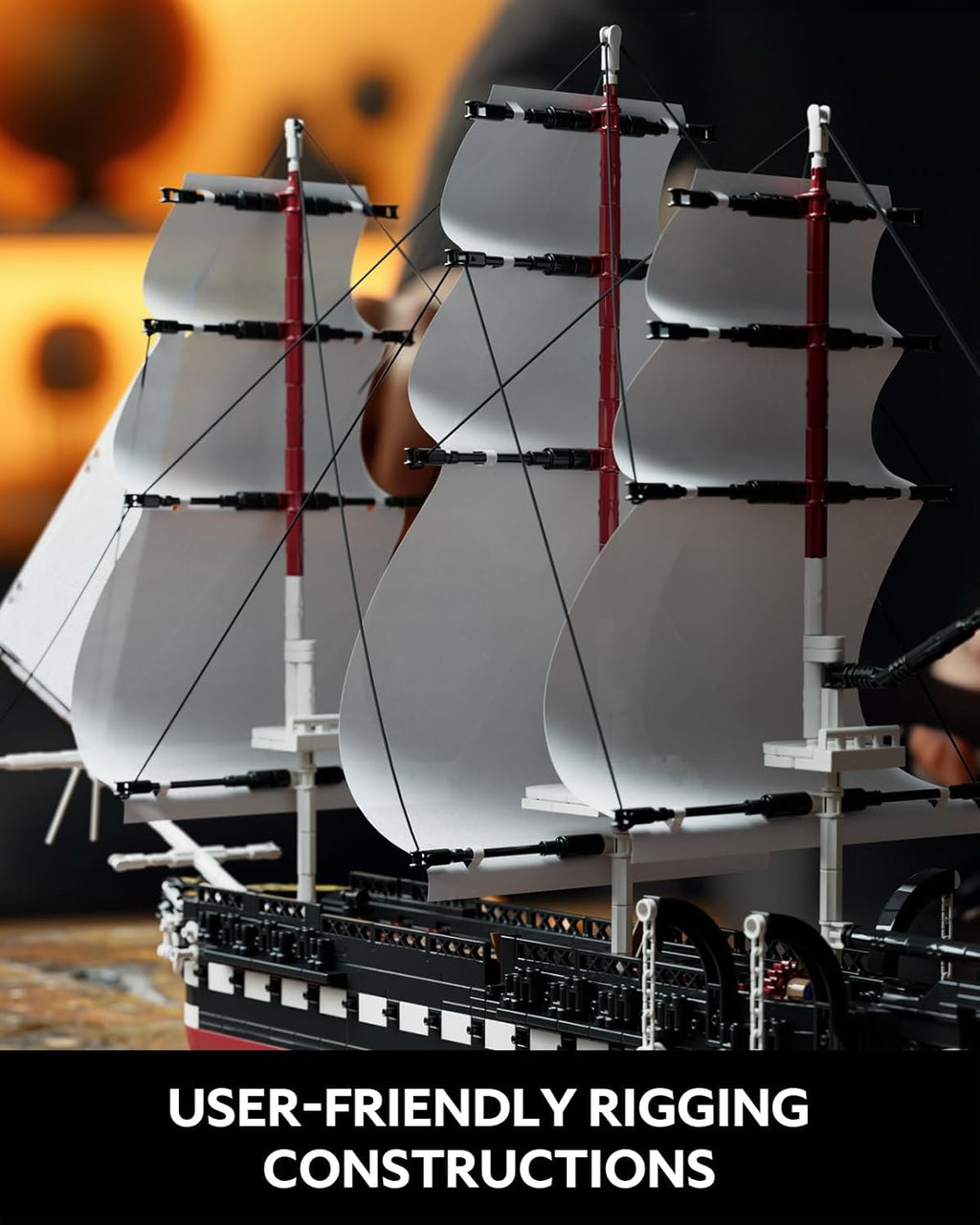 Collectible Navy Ship Building Set for Adults, 1603 Pieces G464