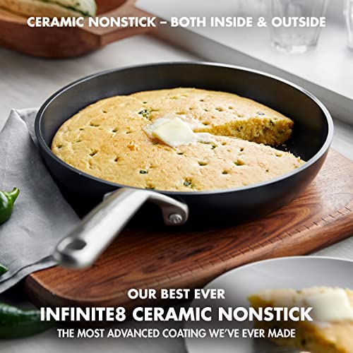 Healthy Ceramic Nonstick 10 Inch Frying Pan Skillet Q8293