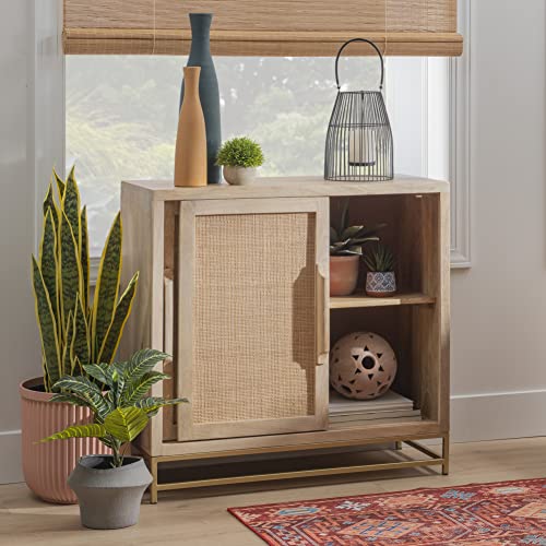 Natural Rattan Two Drawer Cabinet, Beige X311117