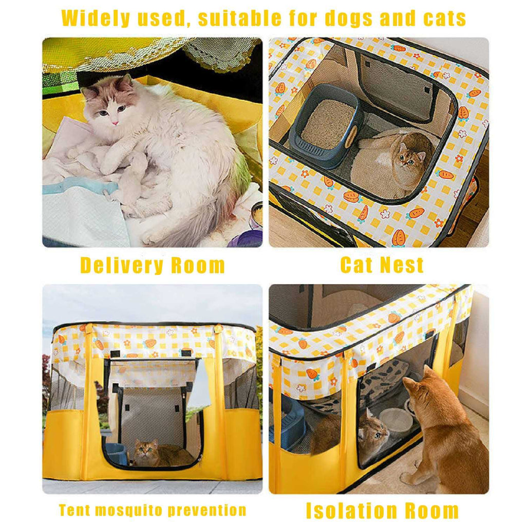 Portable Foldable Pet Playpen for Dog, Cat, Rabbit, Indoor or Outdoor I6746