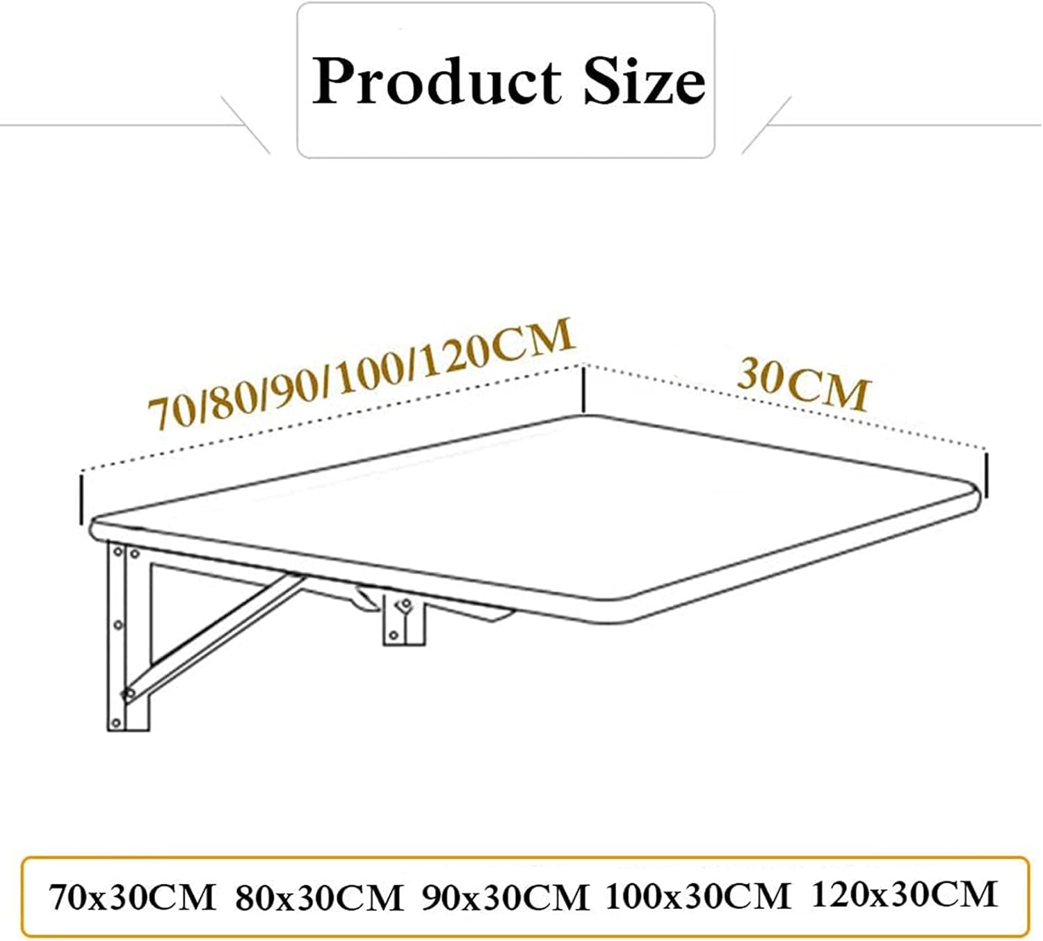 Wall Mounted Fold Down Desk for Small Spaces J63955