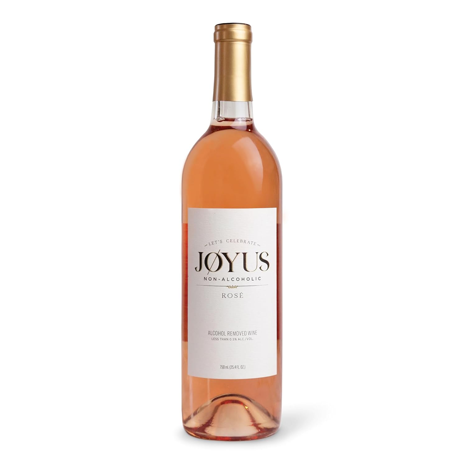 Joyus Non-Alcoholic Rose´ Wine, Award Winning Best In Class Dealcoholized Wine, Light & Refreshing, Low Sugar & Low Calorie, 750 ml (1 Bottle)