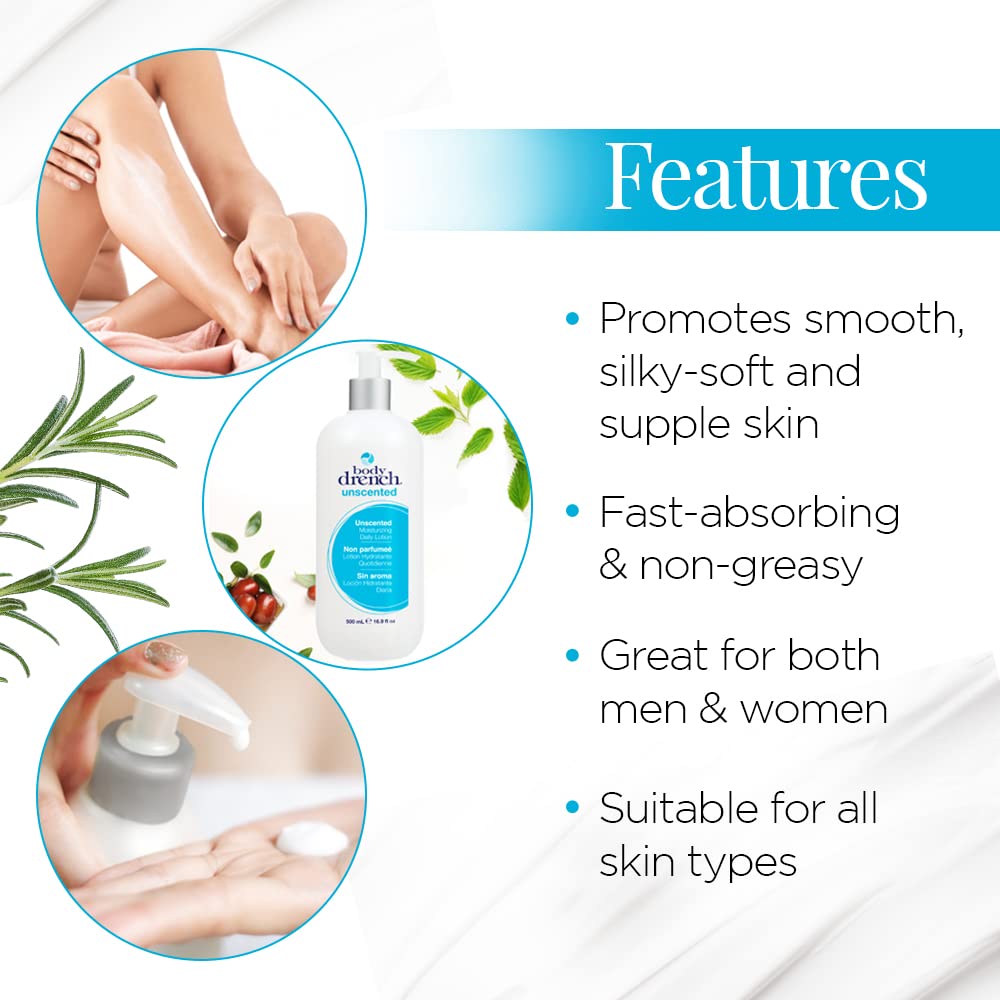 Unscented Moisturizing Daily Lotion for All Skin Types, 16.9 Fl Oz N8177
