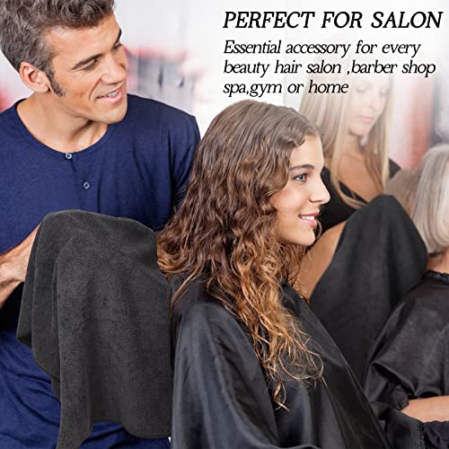 36 Pack Salon Towels Highly Absorbent Microfiber Hair Towel 16 x 26 Inches for Barbershop Gym Bathroom Spa H998