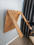 Wall Mounted Folding Table, Framed Folding Table, Foldable Kitchen Table, Space Saving Dining Table, Murphy Desk, Customizable Table, Pine (Walnut,18''x28.3'')