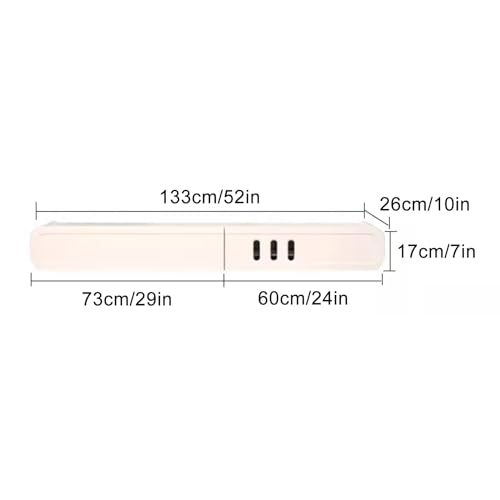 Floating TV Stand with Cable Holes for Living Room D564103