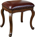 Vanity Stool Bedroom Vanity Chair Upholstered Seat Vanity Benches Dressing Stool Solid Wood Makeup Stool Simple Shoe Bench Bedroom Leather Stool Fashion Dressing Chair
