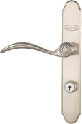 Larson 20297817 QuickFit Curved Handle Set With Keyed Deadbolt Lock (Fits Larson Storm Doors With QuickFit Lockset), Brushed Nickel (NOT Designed as Replacement Handle for Existing Locks)