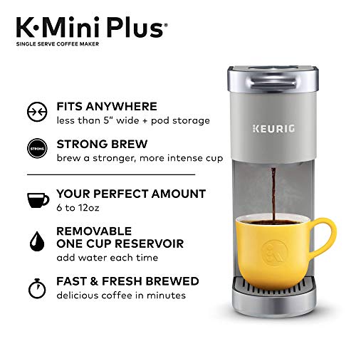 Single Serve Coffee Maker, 6-12 Oz Brew Size, Travel Mug Friendly Q96803