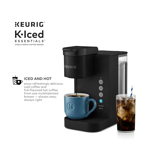Iced and Hot Single-Serve Coffee Maker, 4 Cup Sizes, 36oz Reservoir A9058
