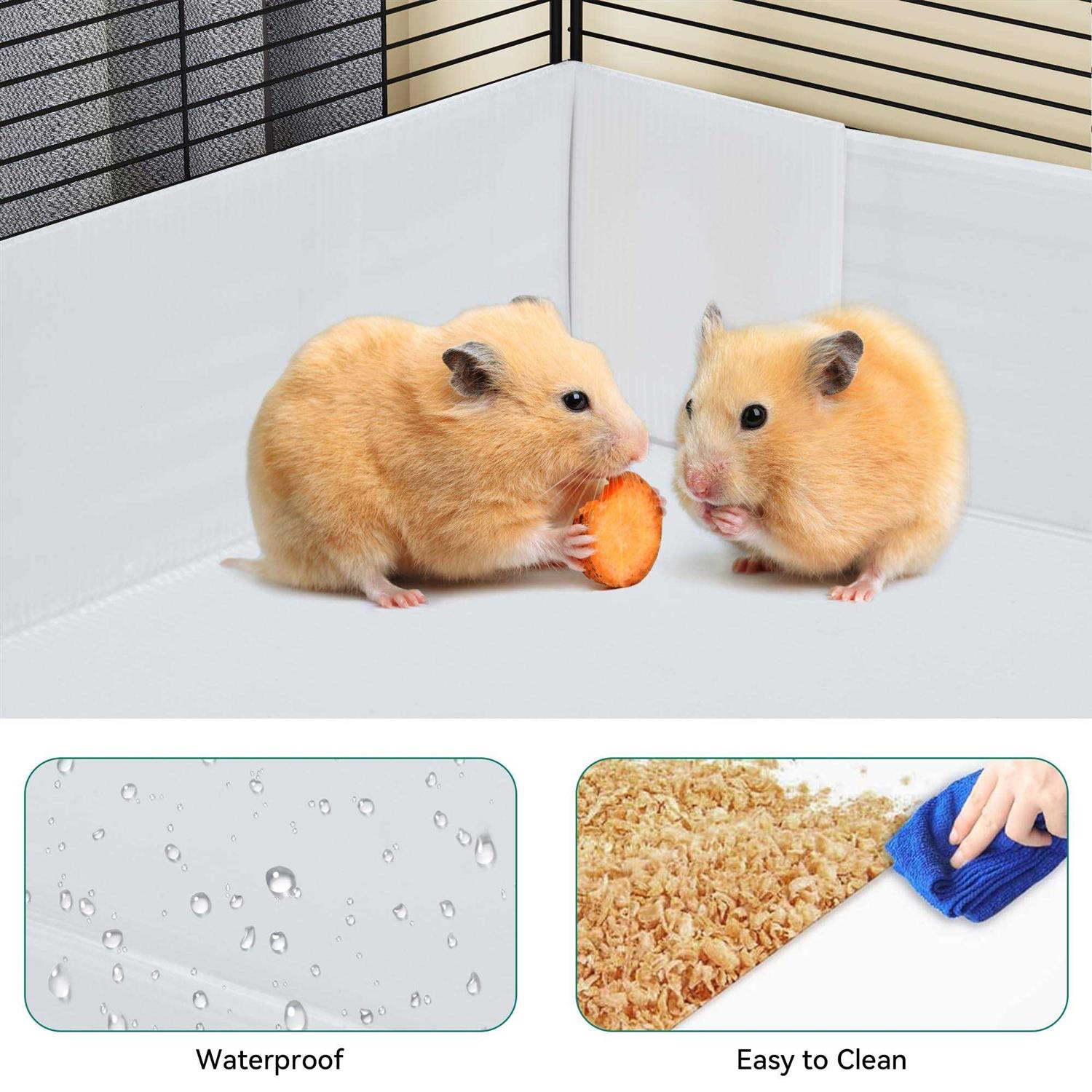 Guinea Pig Cage with Waterproof Plastic Liner Playpen for Small Animals U734