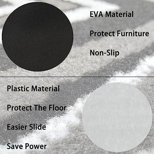 Furniture Movers Sliders for Carpet, 10" x 6" Reusable Oval Moving Pads W4523