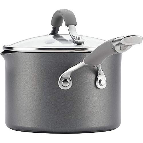Hard Anodized Nonstick Cookware Set, 10 Piece, Gray Y49812