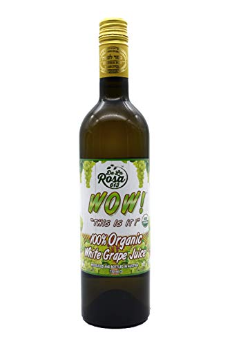 Red Grape Juice, Organic, No Sugar Added, 25.4 oz Glass Bottle (Pack of 2) A25609