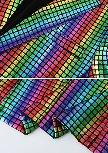 70s Disco Costume Suit Set 2 Pieces Metallic Jacket and Pants P284376